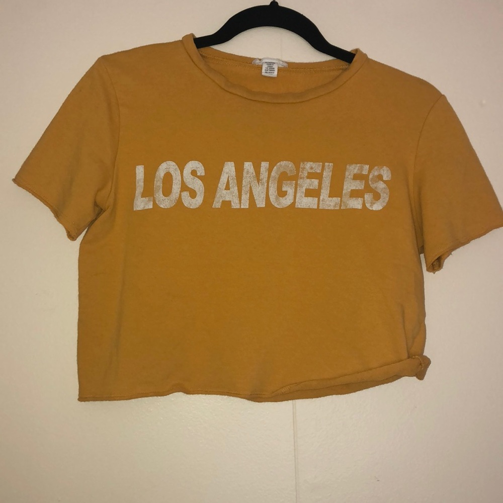 Yellow crop Top